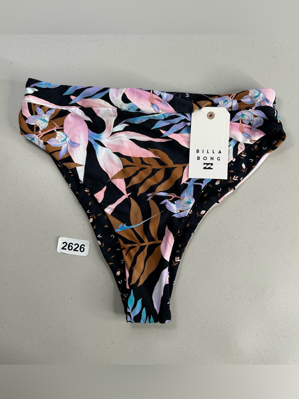Billabong Bikini Bottom Small Tropic Moon Rise Super skimpy Coverage Reversible